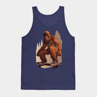 Sasquatch Skateboarding Tank Top